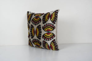 Silk Ikat Velvet Pillow Cover | 21'' x 22''