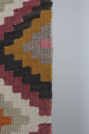 Vintage Turkish Kilim Runner 2'5'' x 15'1''