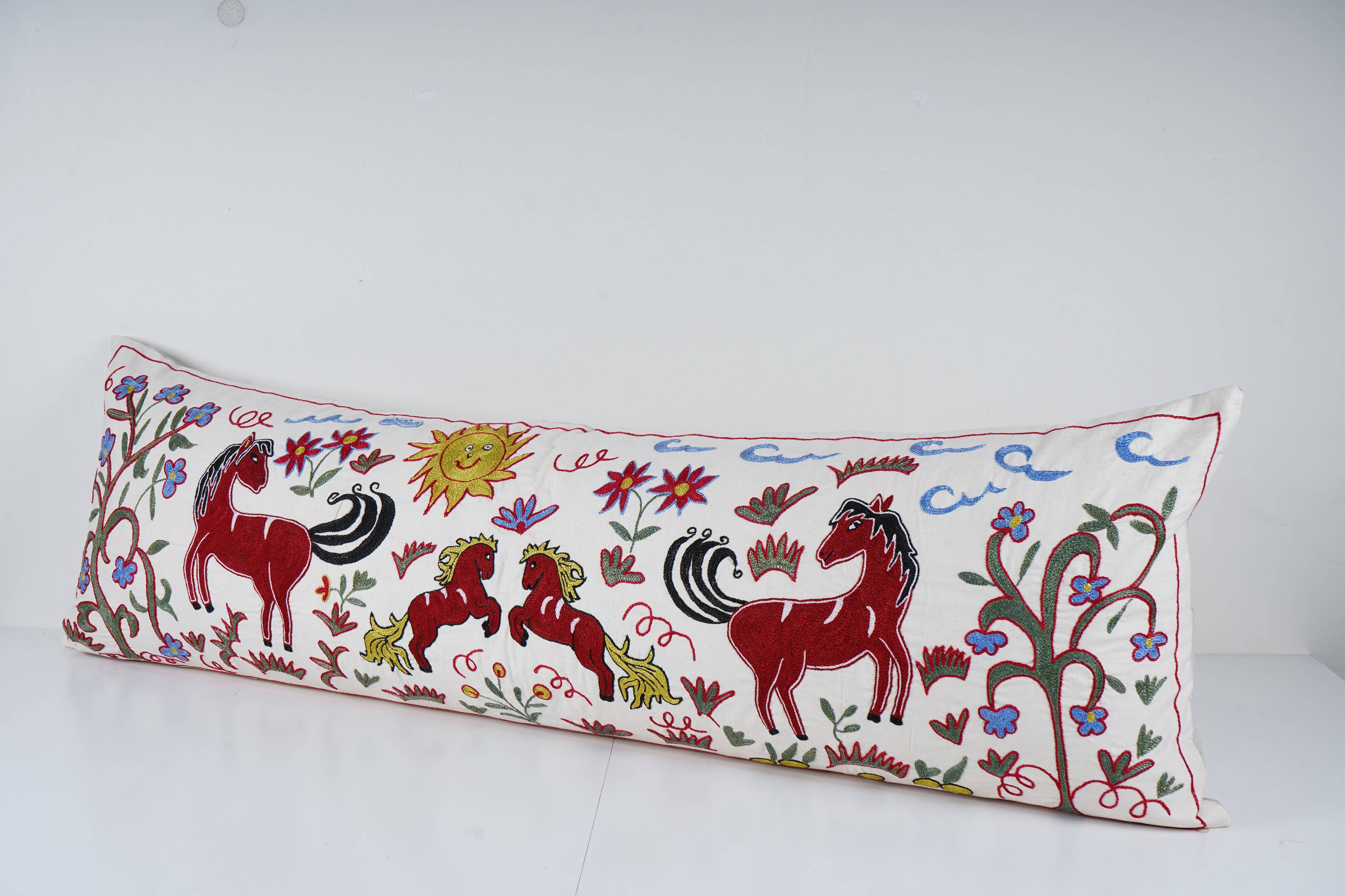 Suzani Bedding Pillow Cover | 18'' x 55''