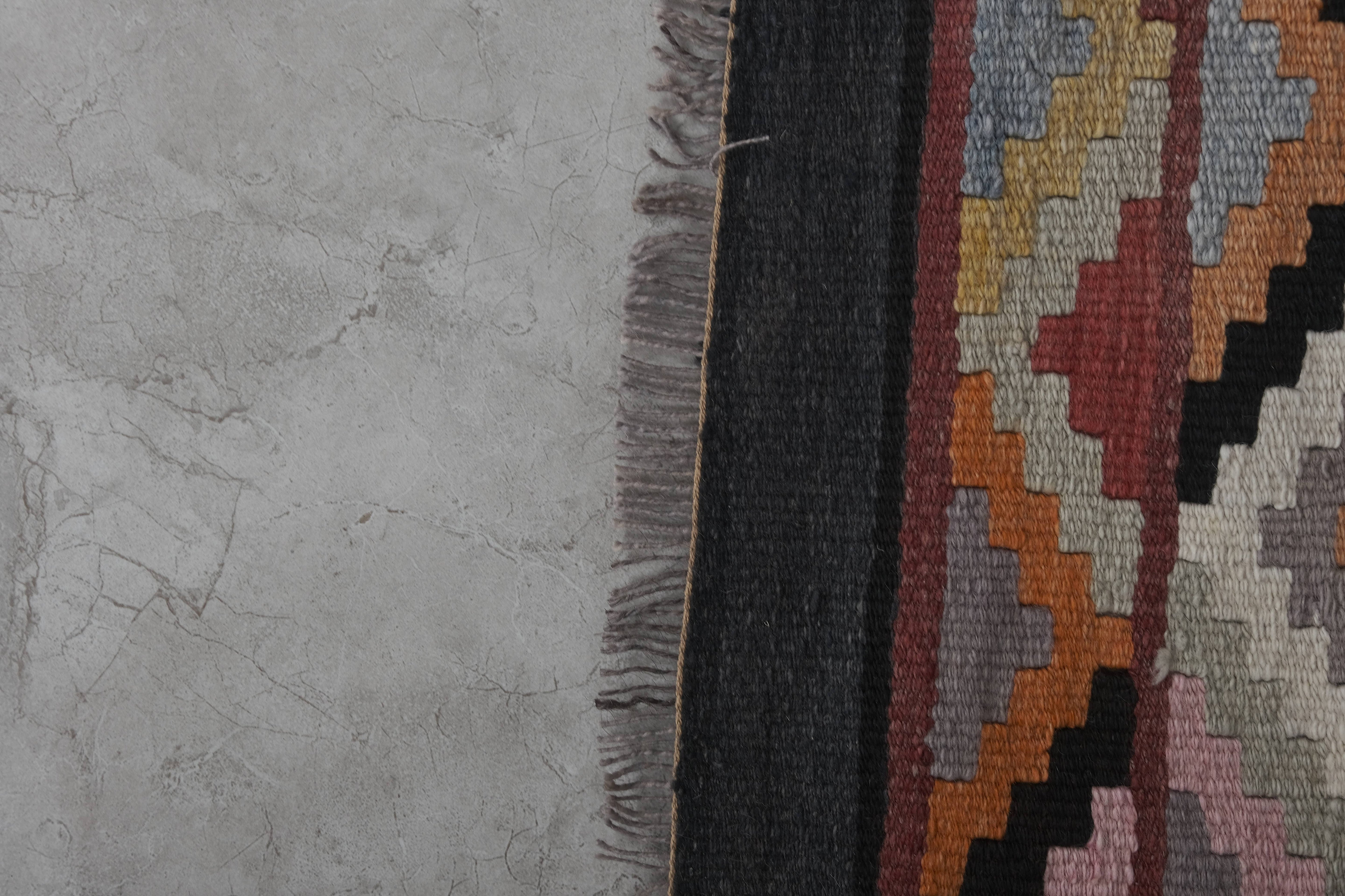 Vintage Turkish Kilim Runner 2'6'' x 14'7''
