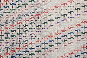 Hand-Embroidered Vintage Textile 5'9'' x 7'10''