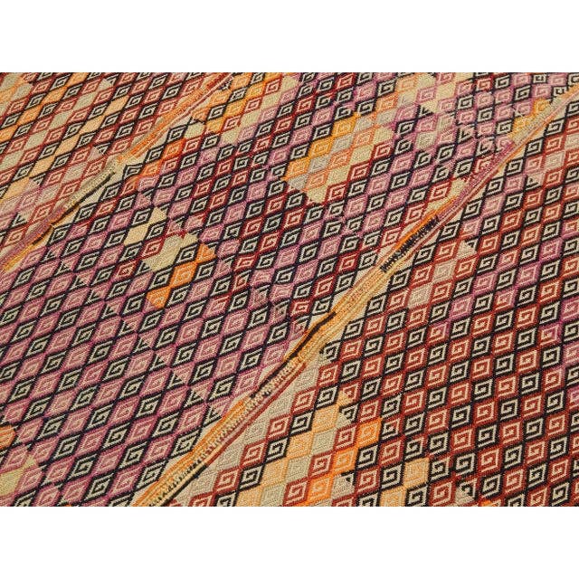 Vintage Turkish Kilim Rug 4'2'' x 5'