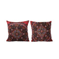Silk Ikat Velvet Pillow Cover Set of 2 | 24'' x 24''