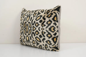 Silk Ikat Velvet Pillow Cover | 16'' x 24''
