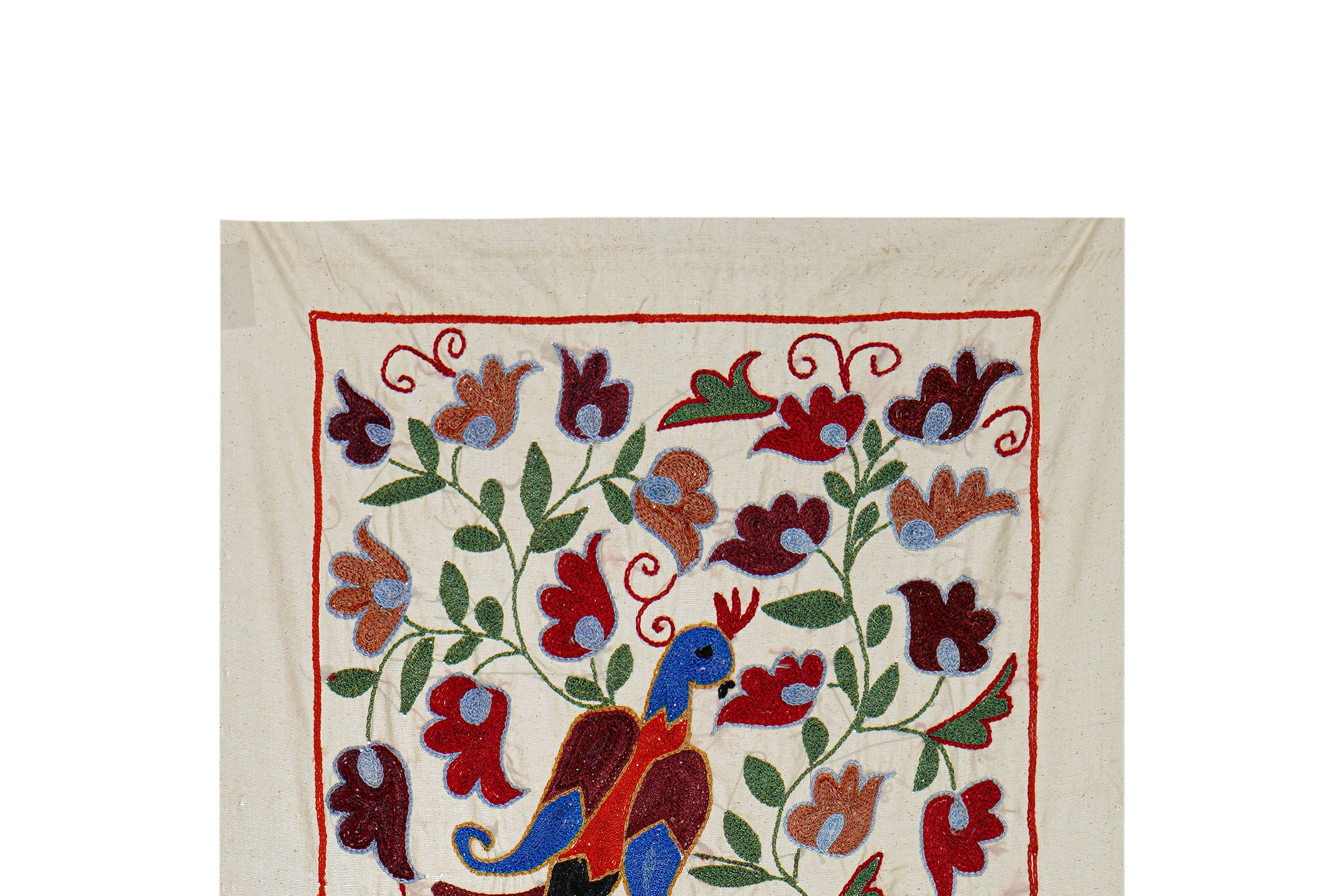 Bird Suzani Wall Hanging & Tablecloth | 18'' x 33''