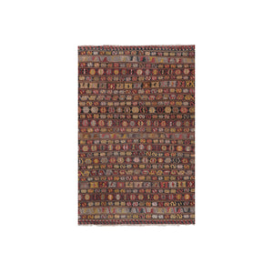 Vintage Turkish Kilim Rug 5'2'' x 7'11''