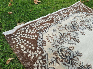 Vintage Turkish Anatolian Rug 3'10'' x 7'3''