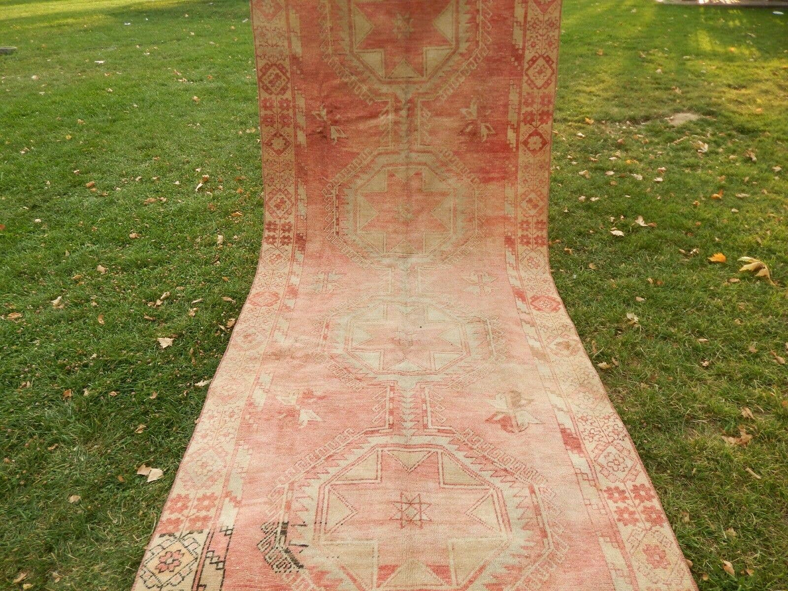 Vintage Oushak Rug 4'6'' x 12'8''