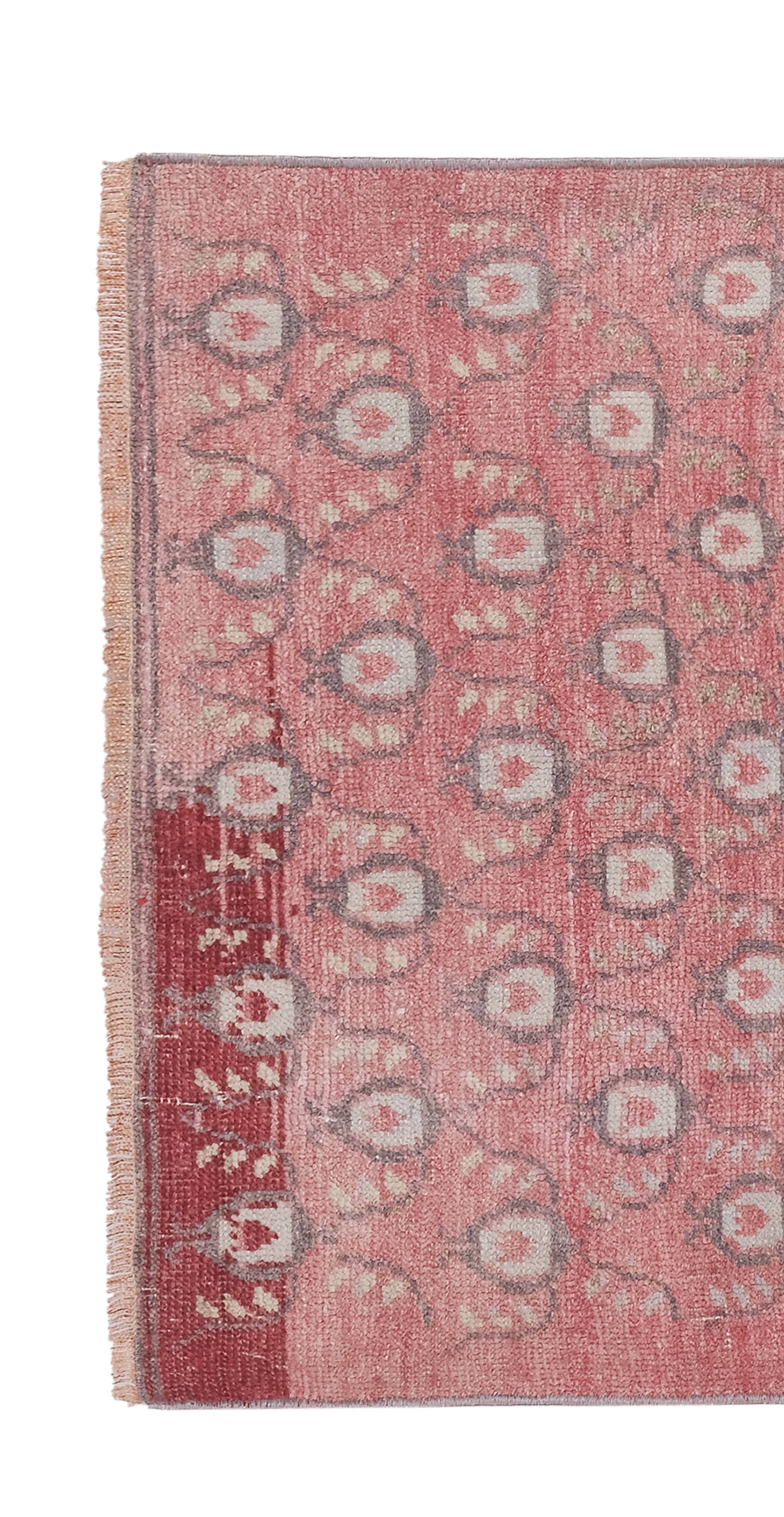 Vintage Turkish Karapinar Rug 2'11'' x 5'2''