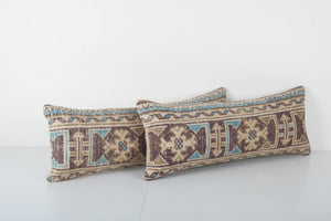 Rug Pillow Cover Set of 2 | 10'' x 26''
