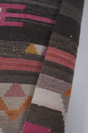Vintage Turkish Kilim Runner 2'7'' x 9'