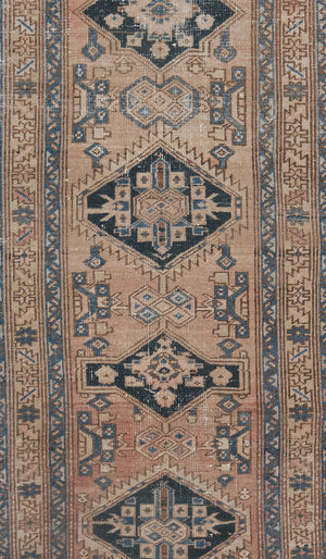Vintage Turkish Anatolian Runner Rug 3'1'' x 12'4''
