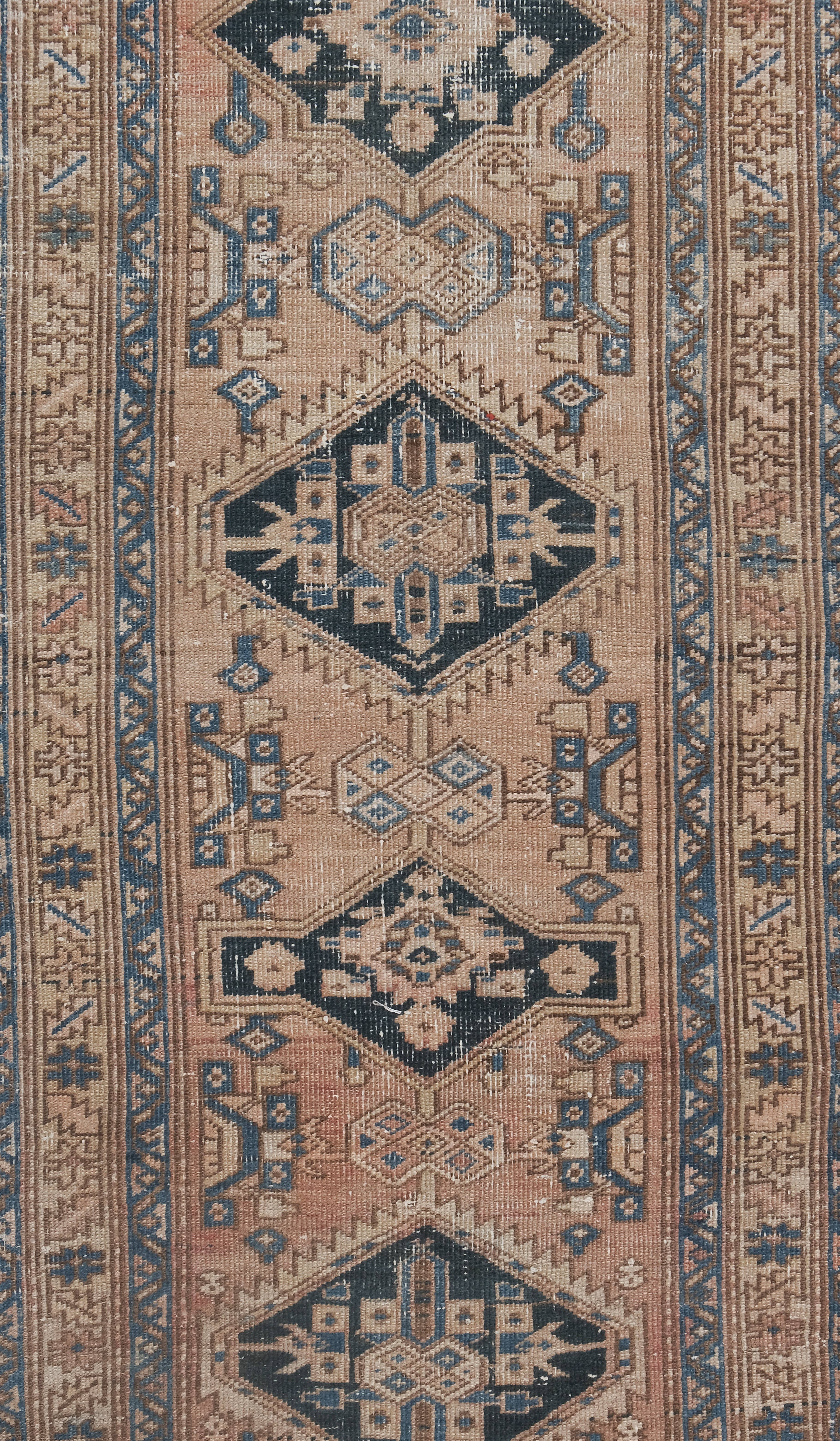 Vintage Turkish Anatolian Runner Rug 3'1'' x 12'4''