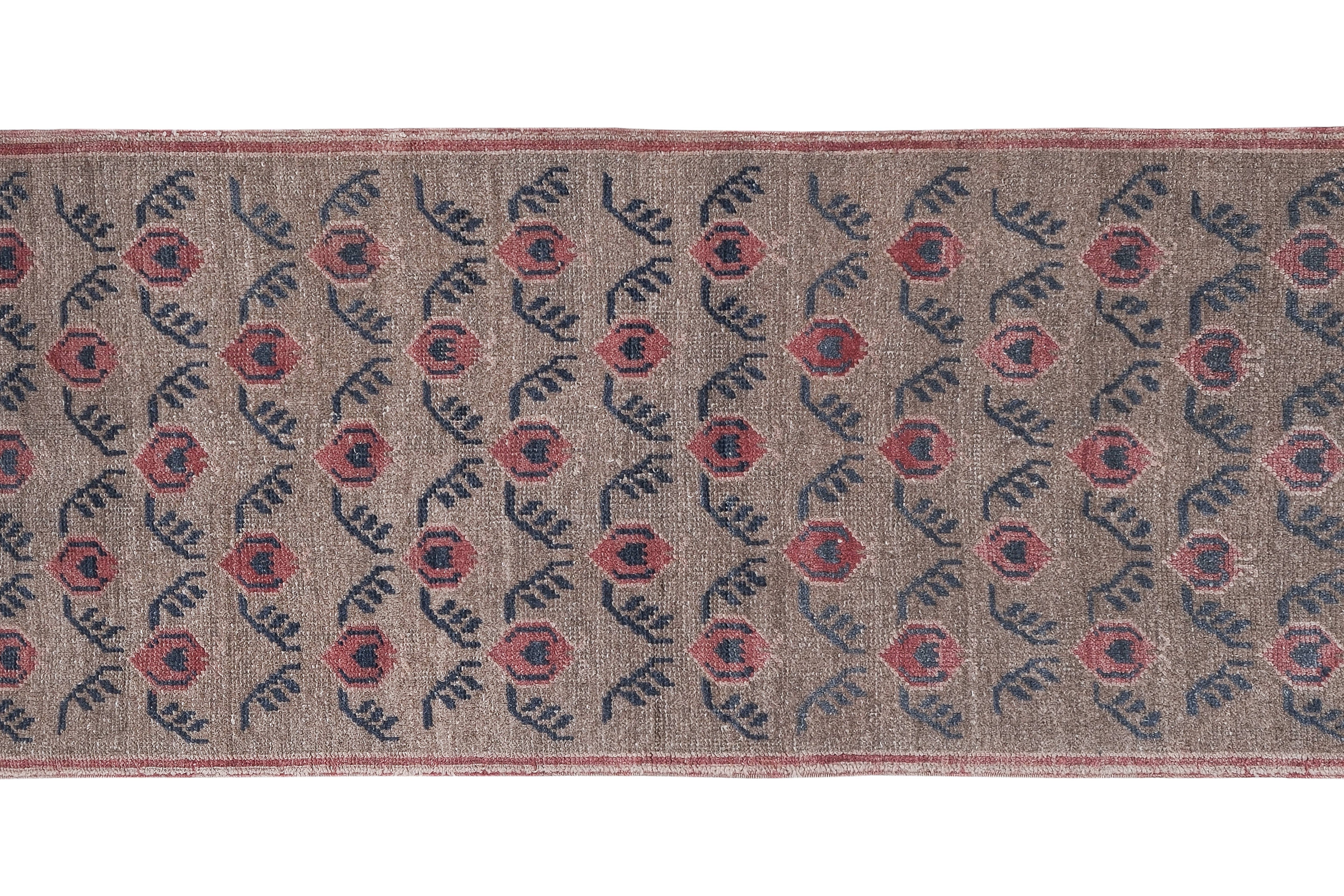 Vintage Turkish Runner Rug 2'8'' x 6'