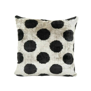 Silk Ikat Velvet Pillow Cover | 16'' x 16''