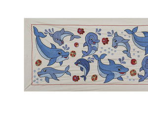 Fish Suzani Wall Hanging & Tablecloth | 18'' x 55''