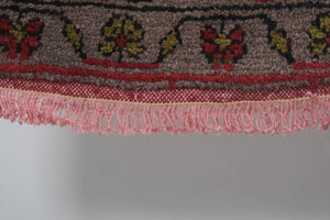 Vintage Turkish Shaggy Rug 3'9'' x 8'