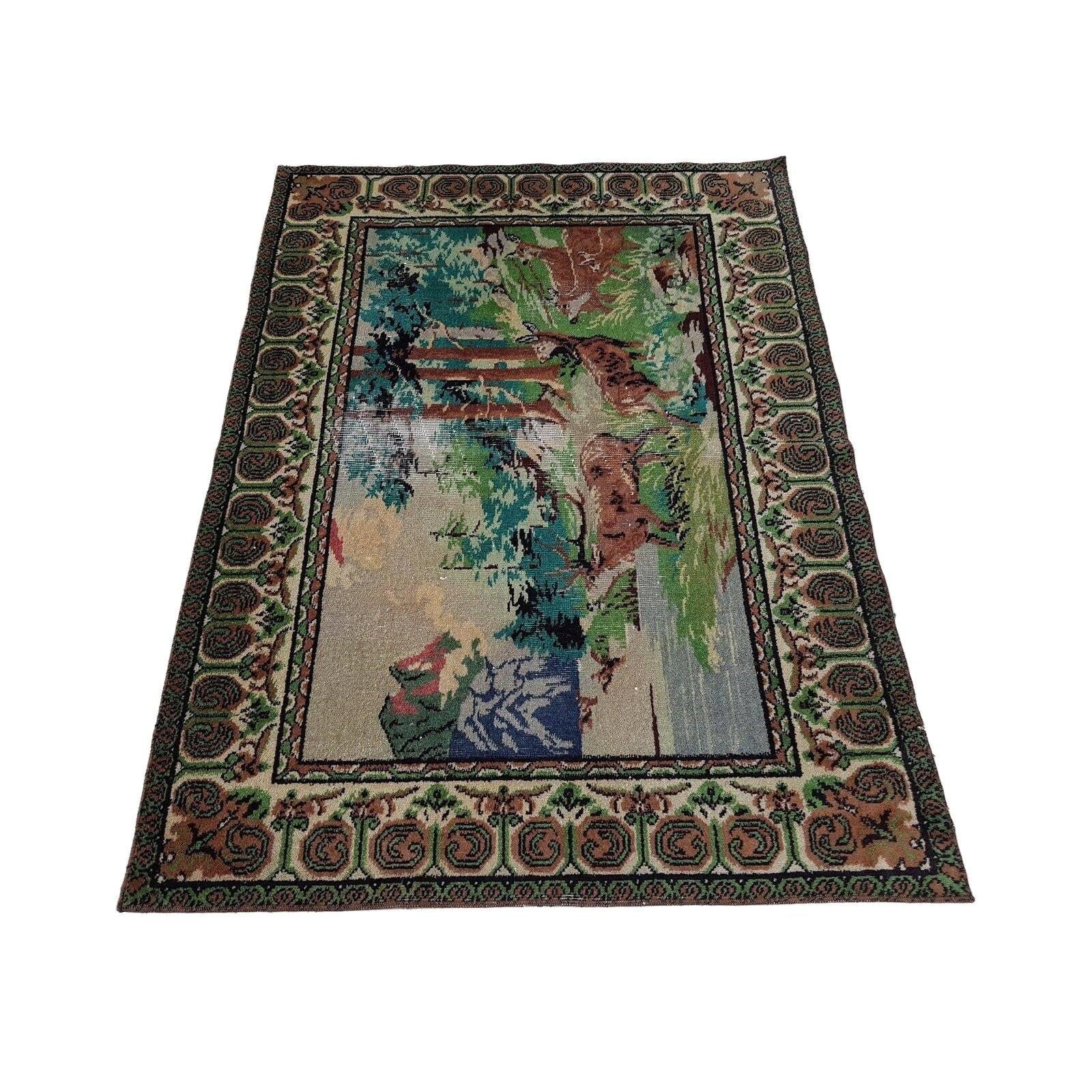 Vintage Turkish Rug 38'' x 52''