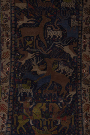 Vintage Caucasian Rug 36'' x 56''