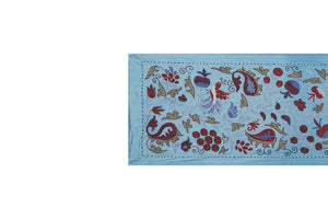 Hand-Embroidered Suzani Wall Hanging & Bedspread 1'9'' x 6'3''