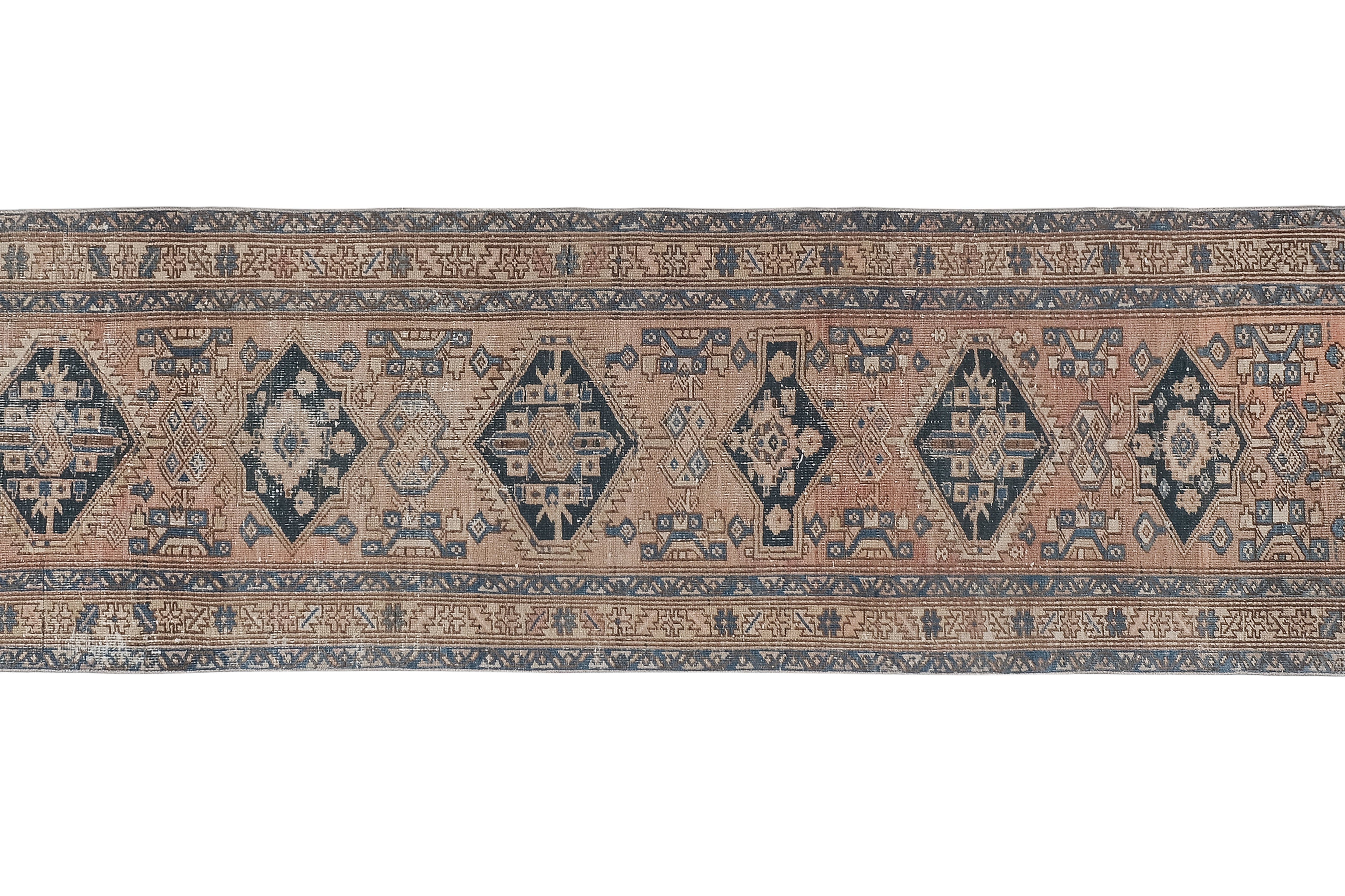 Vintage Turkish Anatolian Runner Rug 3'1'' x 12'4''