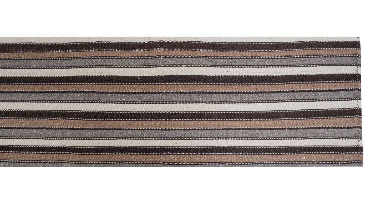 Vintage Turkish Kilim Runner 1'10'' x 23'10''