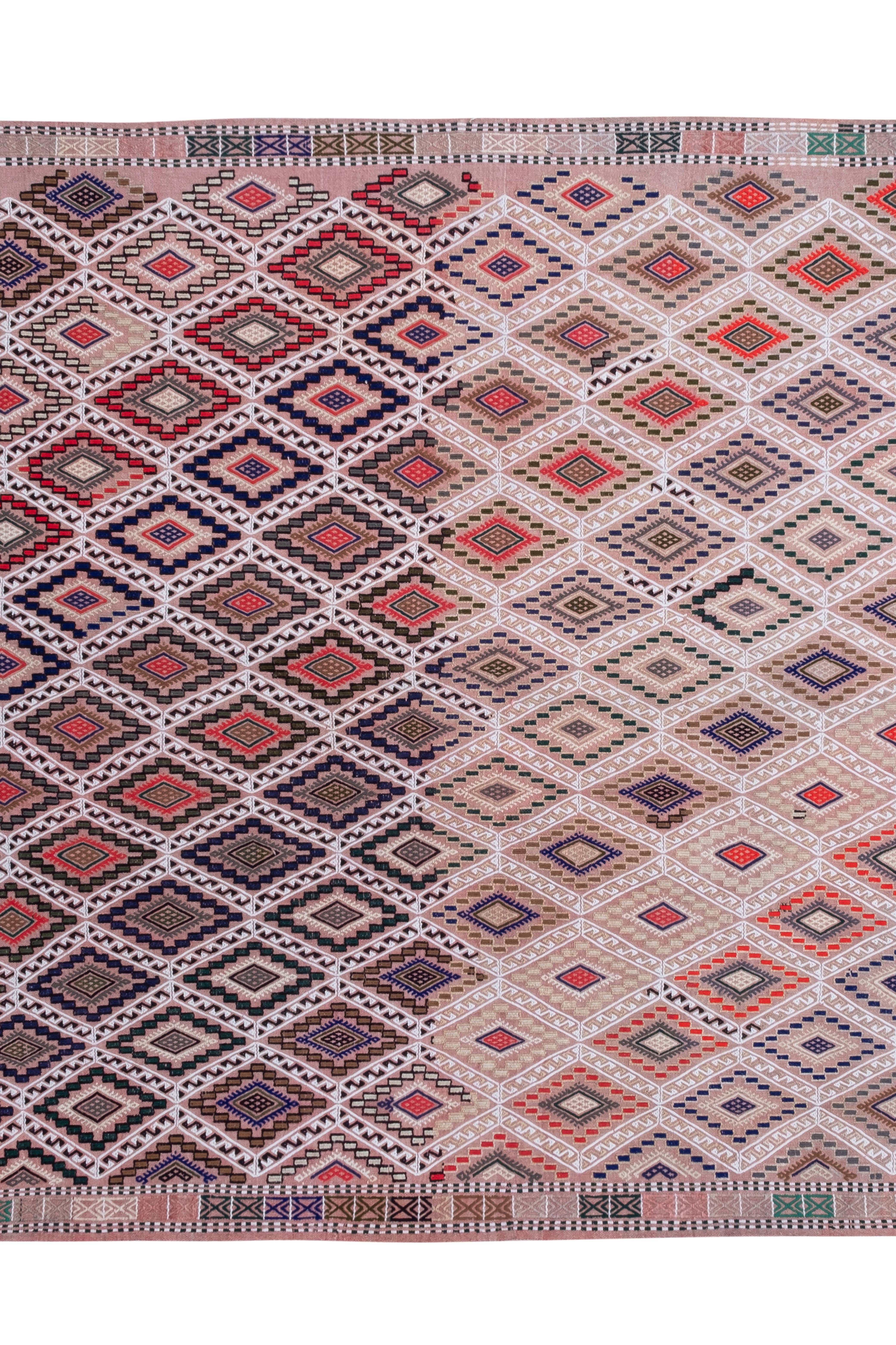 Vintage Turkish Kilim Rug 5'10'' x 9'7''