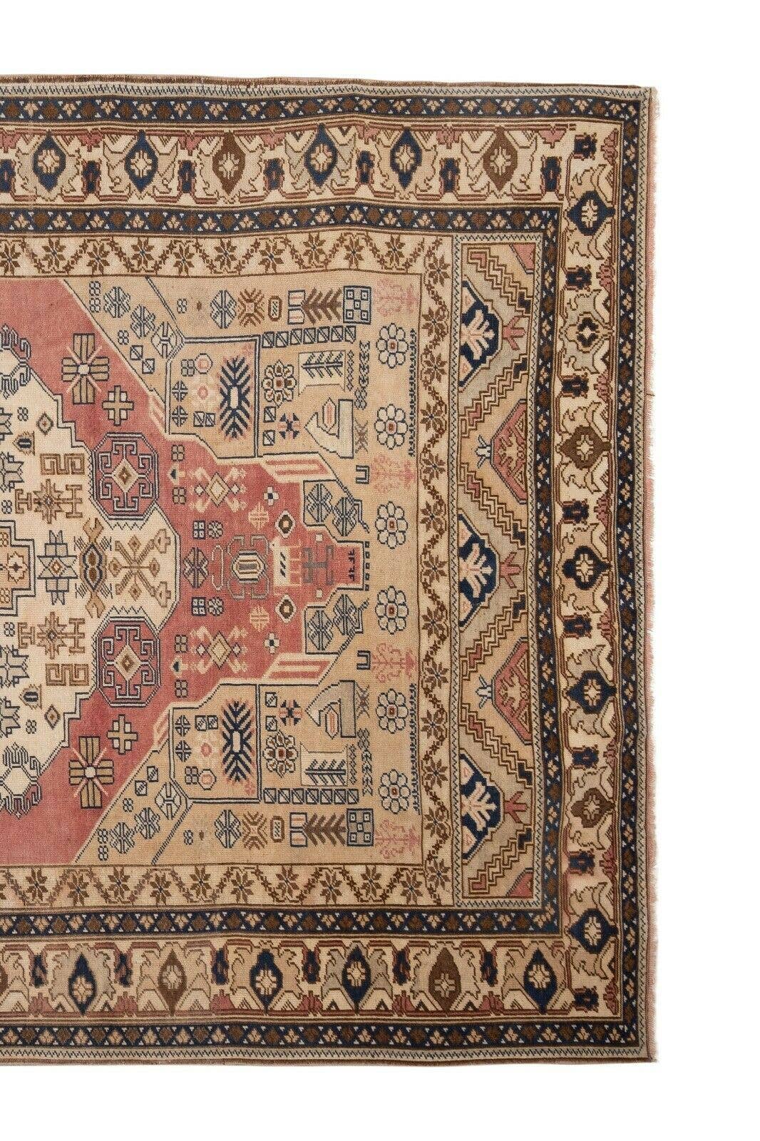Vintage Turkish Karapinar Rug 6'8'' x 10'10''