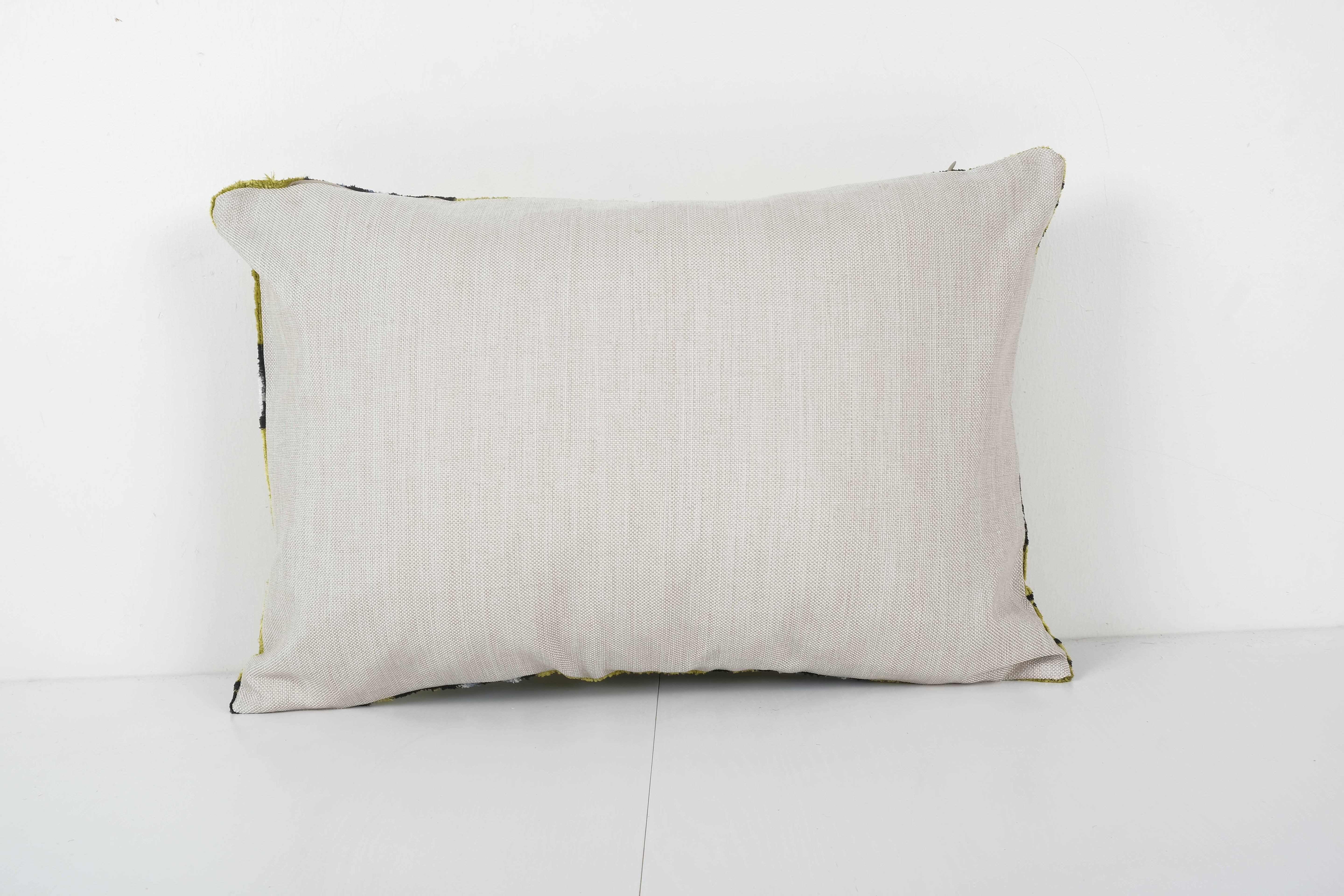 Silk Ikat Velvet Pillow Cover | 16'' x 23''