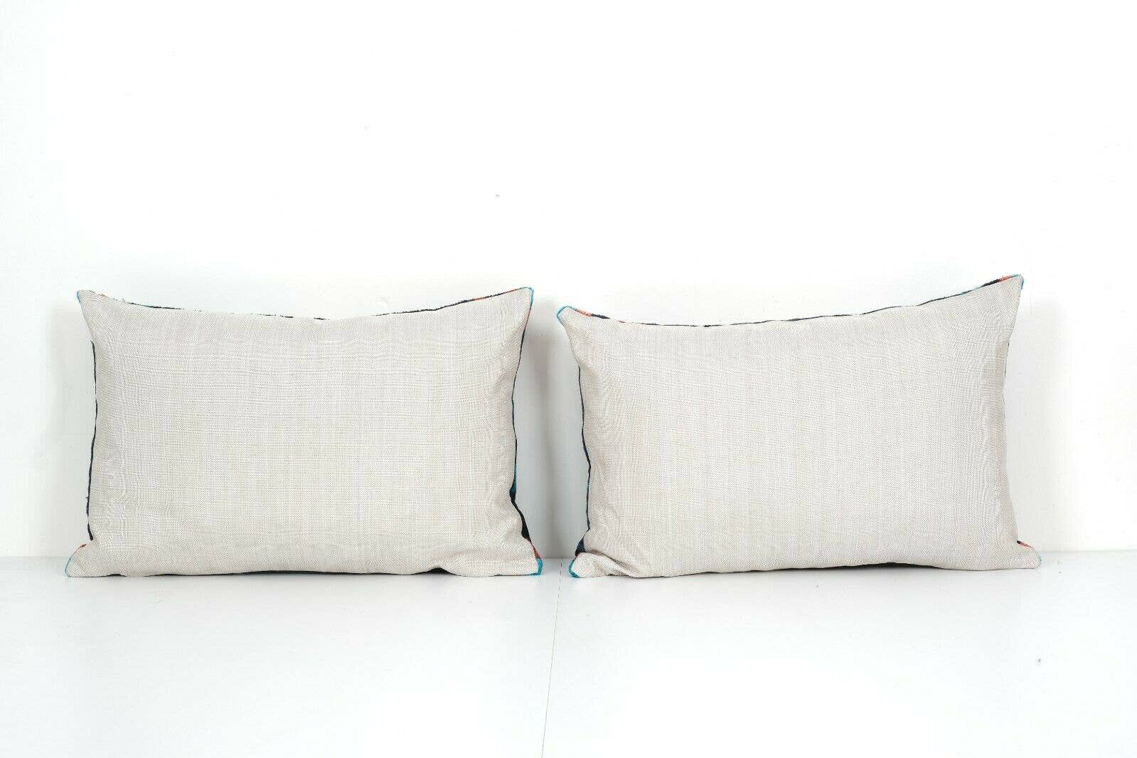 Silk Ikat Velvet Pillow Cover | 16'' x 24''