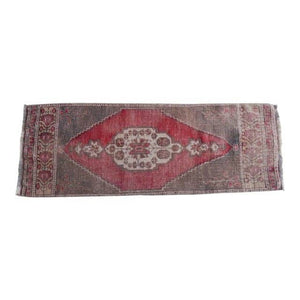 Vintage Turkish Rug 19'' x 54''