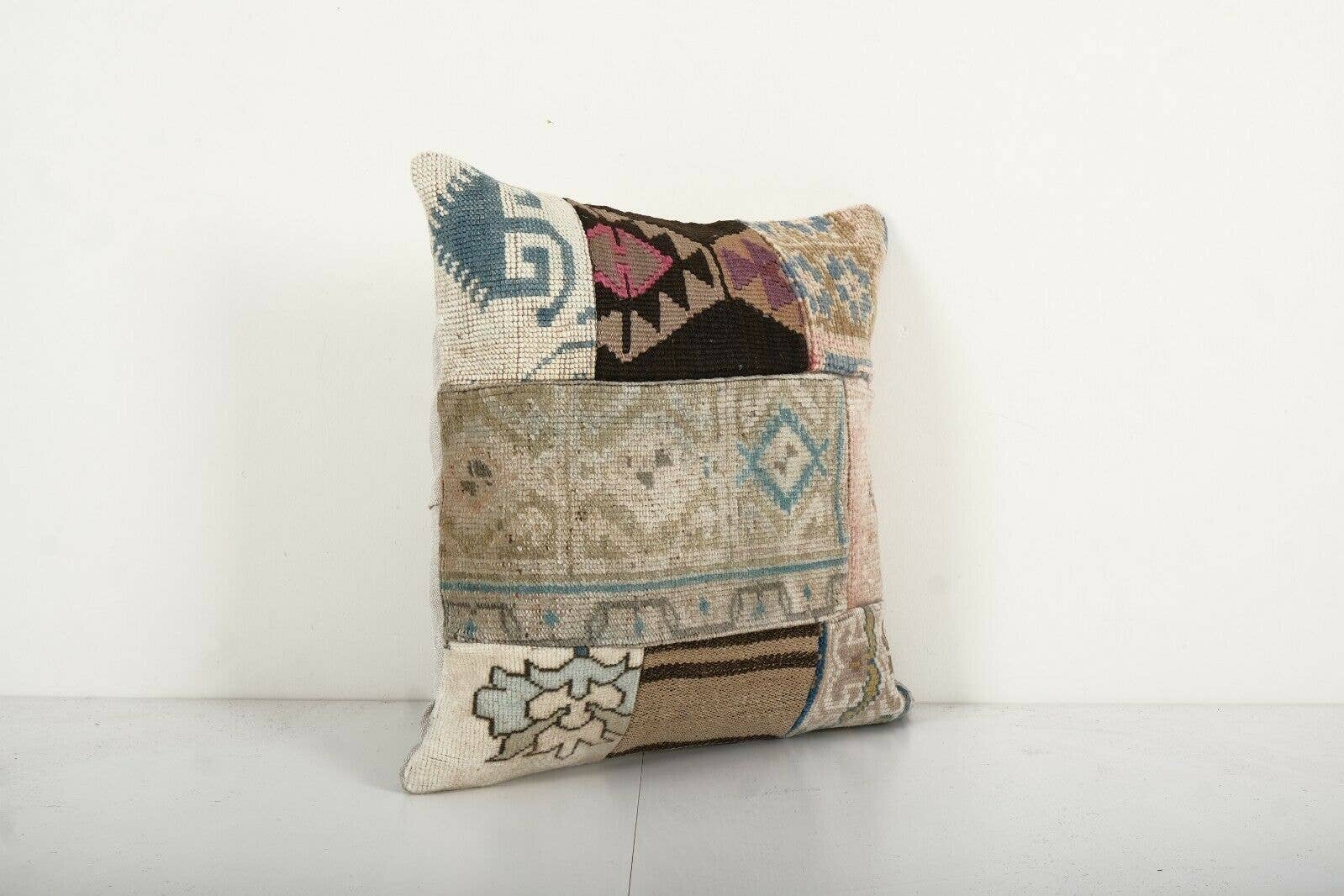 Kilim Patchwork Pillow Cover | 17'' x 18''