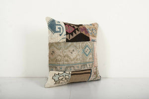 Kilim Patchwork Pillow Cover | 17'' x 18''