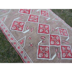 Vintage Oushak Rug 5'1'' x 8'