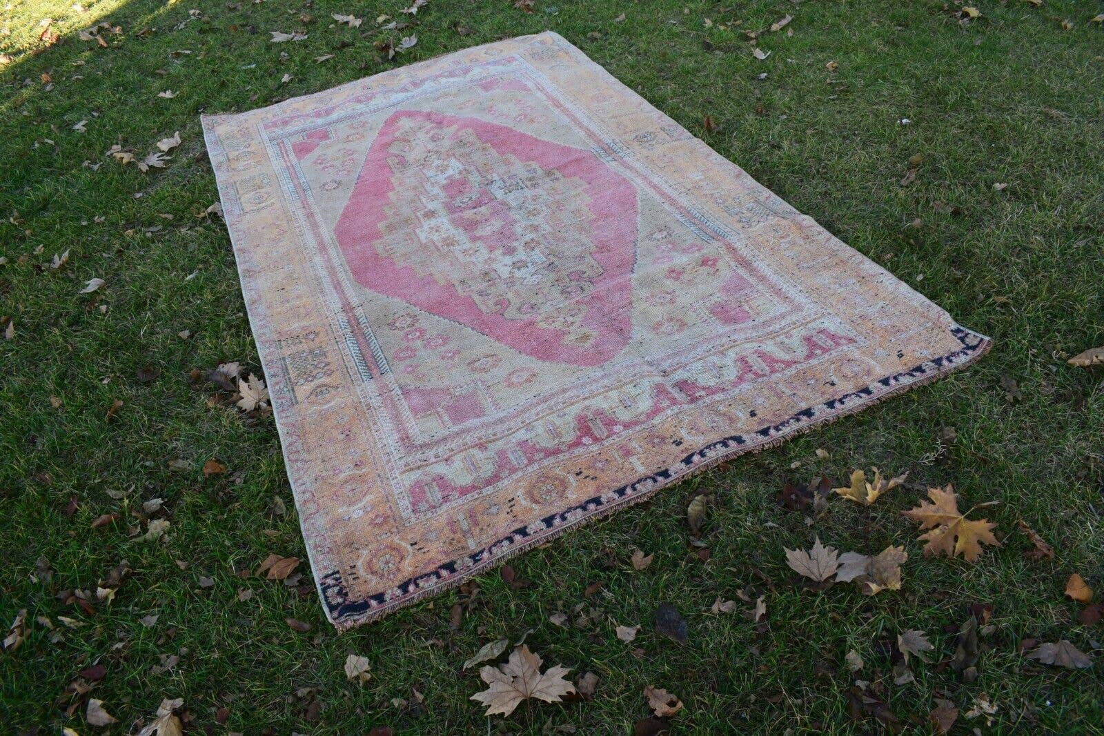 Vintage Turkish Konya Rug 4'9'' x 8'