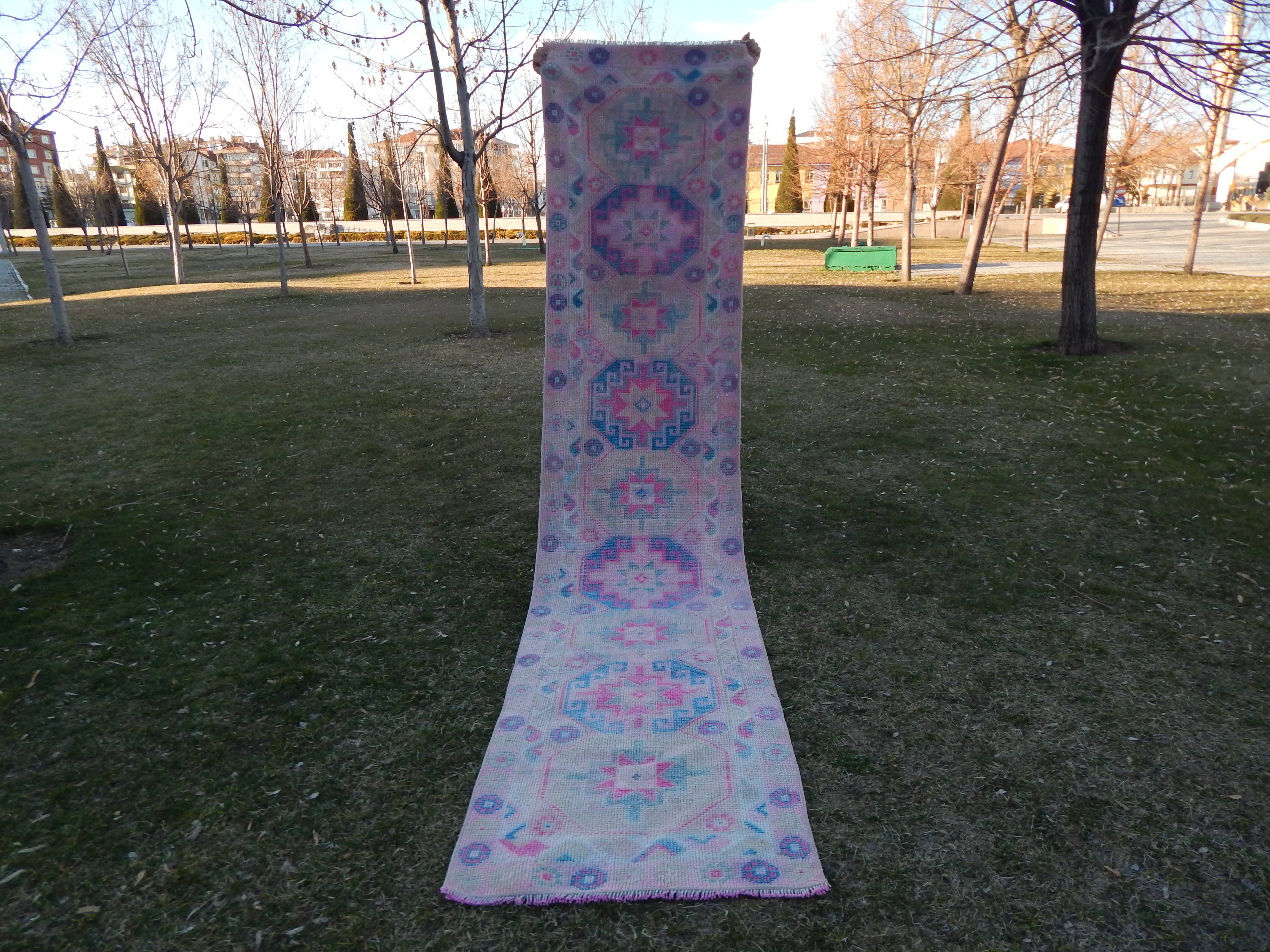Vintage Herki Runner Rug 2'7'' x 11'11''