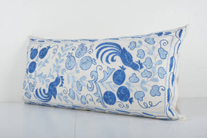 Bird Suzani Bedding Pillow Cover | 18'' x 35''