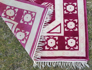 Vintage Kurdish Runner Rug 3'4'' x 12'2''