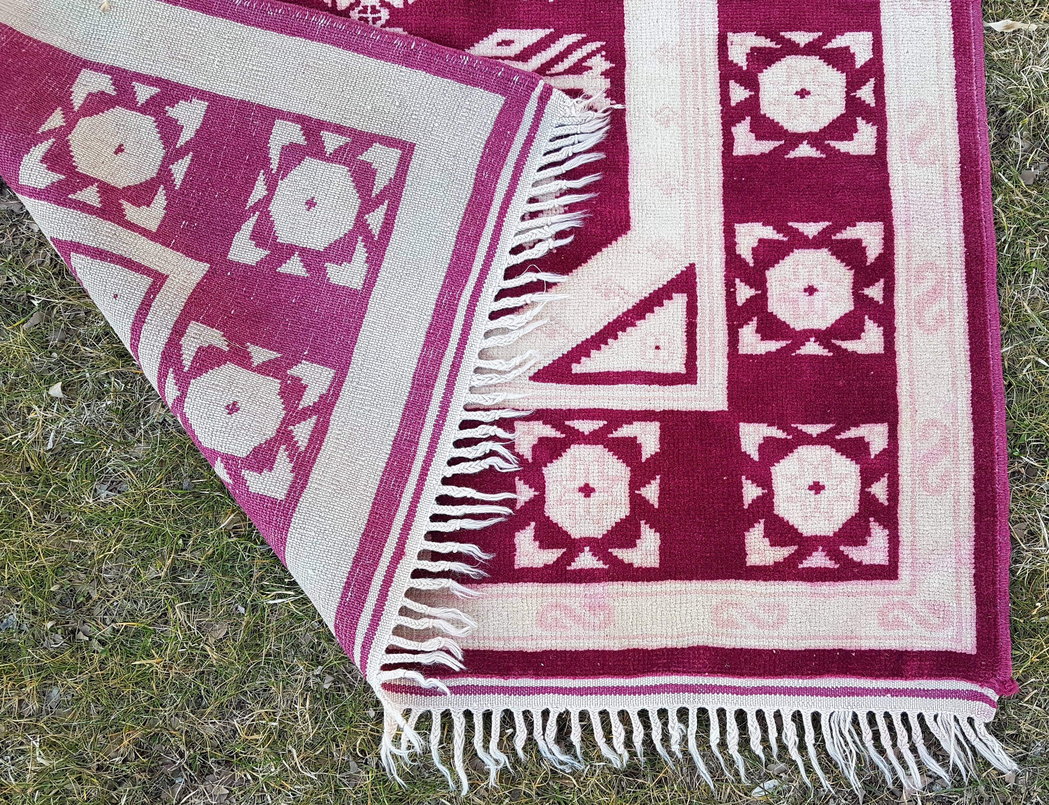 Vintage Kurdish Runner Rug 3'4'' x 12'2''