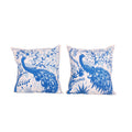 Peacock Suzani Pillow Cover | 18'' x 18''