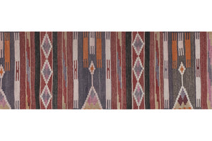 Vintage Turkish Anatolian Kilim Runner 2'7'' x 10'9''