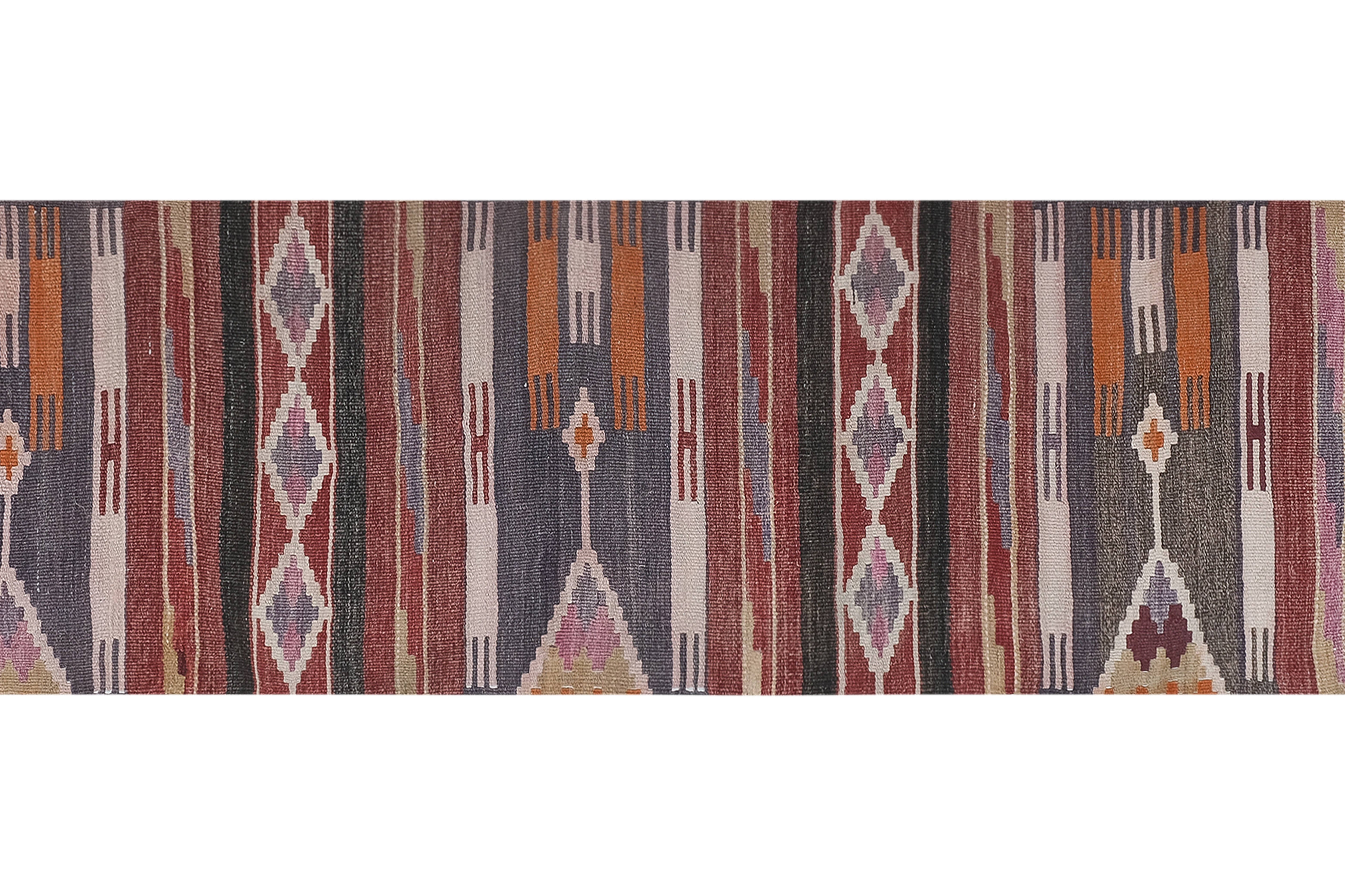 Vintage Turkish Anatolian Kilim Runner 2'7'' x 10'9''