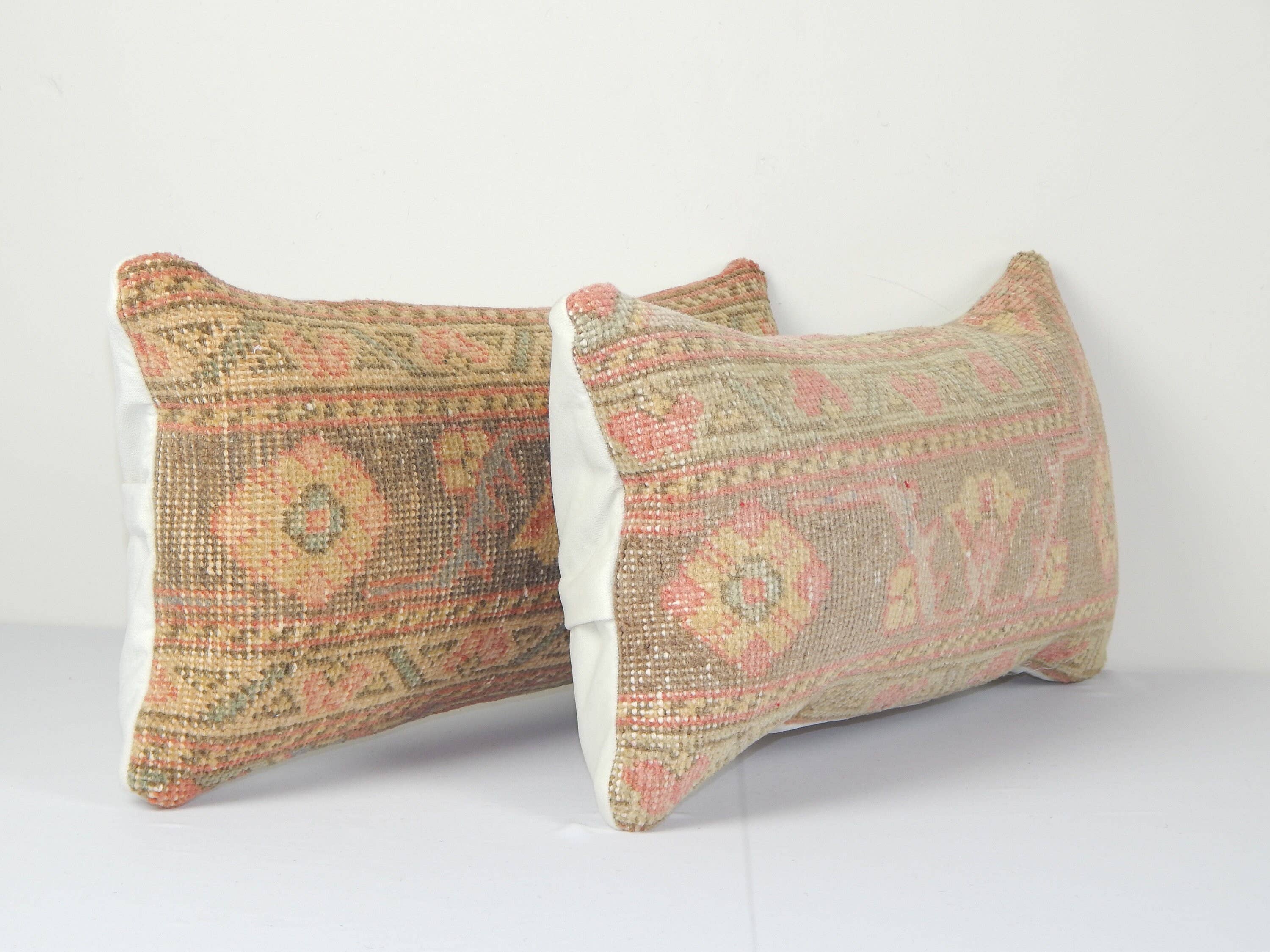 Rug Pillow Cover Set of 2 | 10'' x 22''