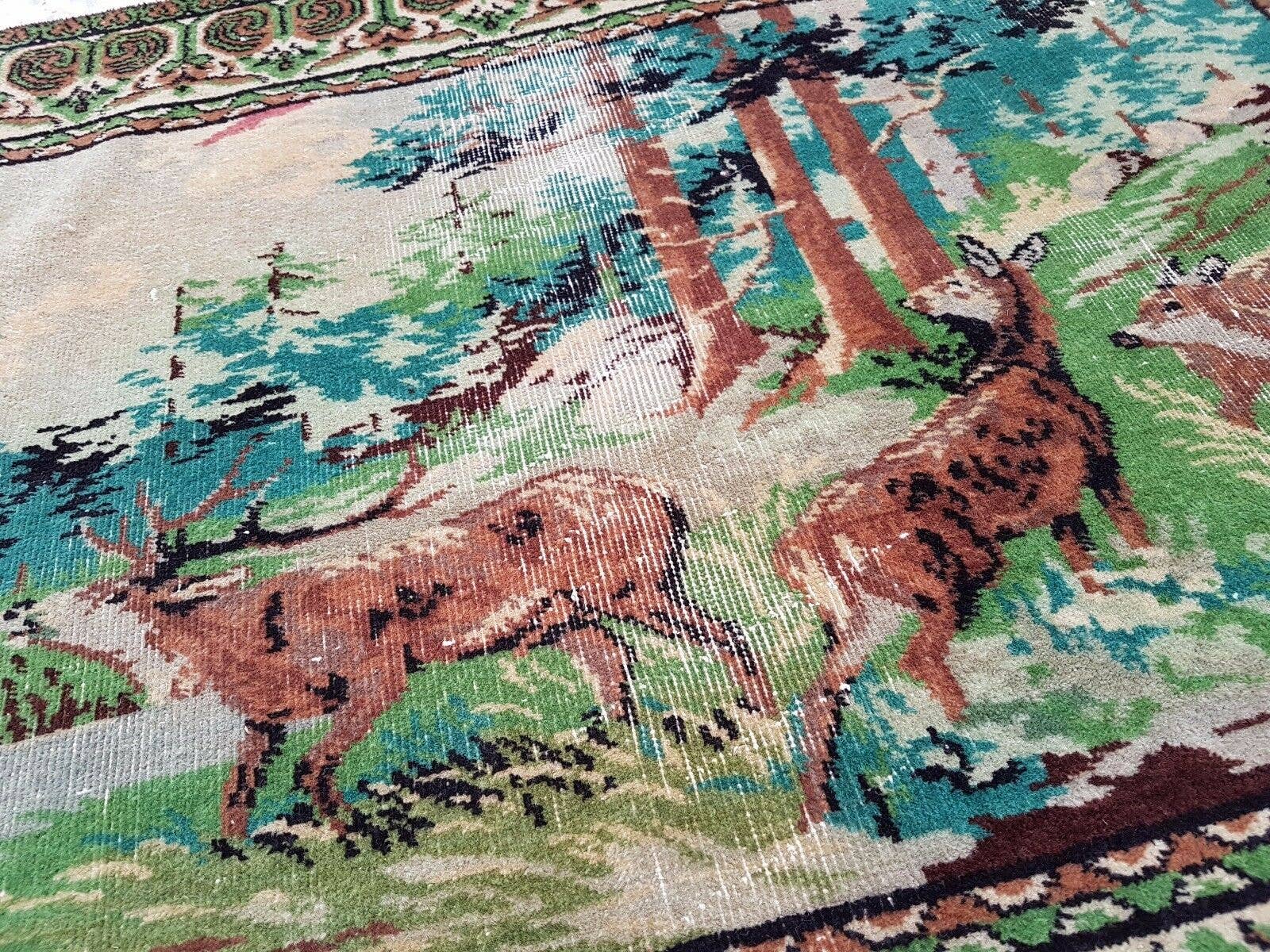 Vintage Turkish Rug 38'' x 52''