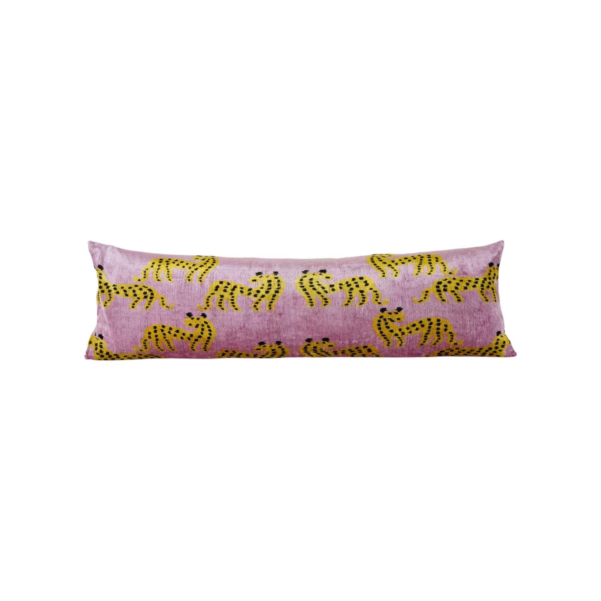 Silk Ikat Velvet Pillow Cover | 16'' x 48''