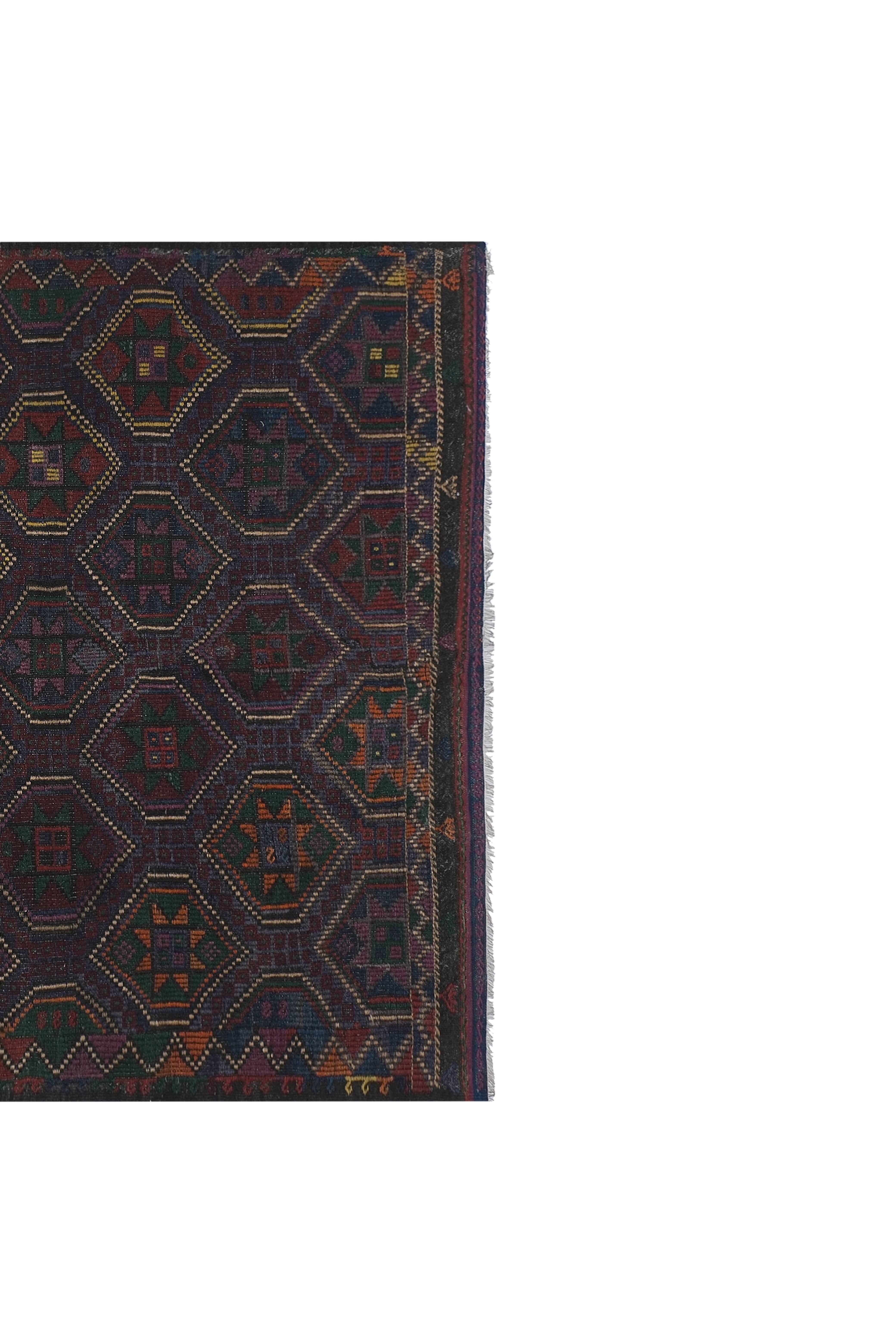 Vintage Turkish Kilim Rug 7'5'' x 9'6''