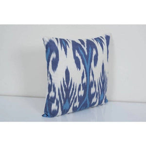 Silk Ikat Velvet Pillow Cover | 14'' x 14''