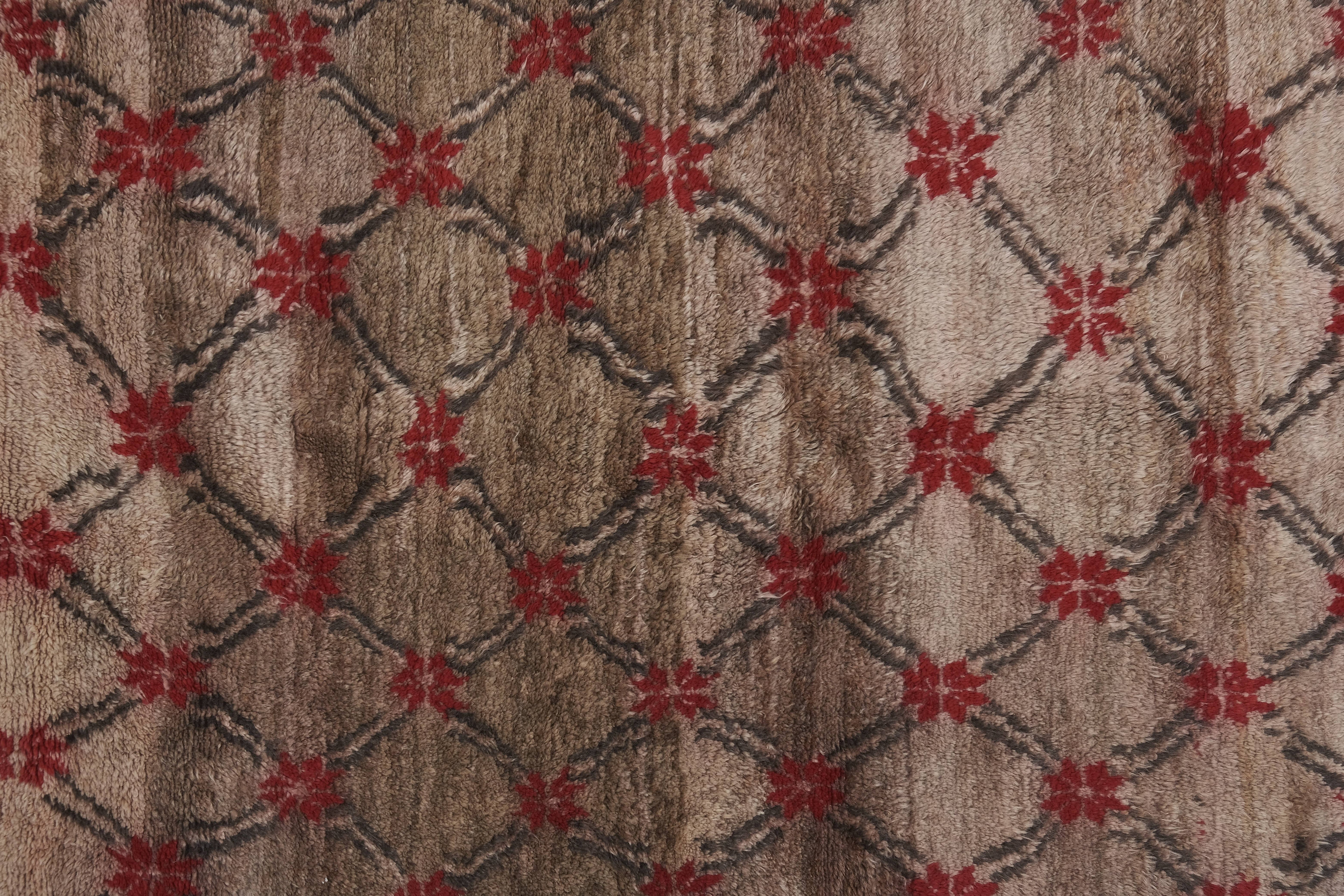 Vintage Turkish Tulu Rug 4'2'' x 7'1''