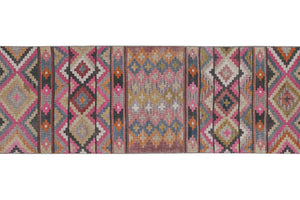Vintage Turkish Kilim Runner 2'6'' x 12'2''