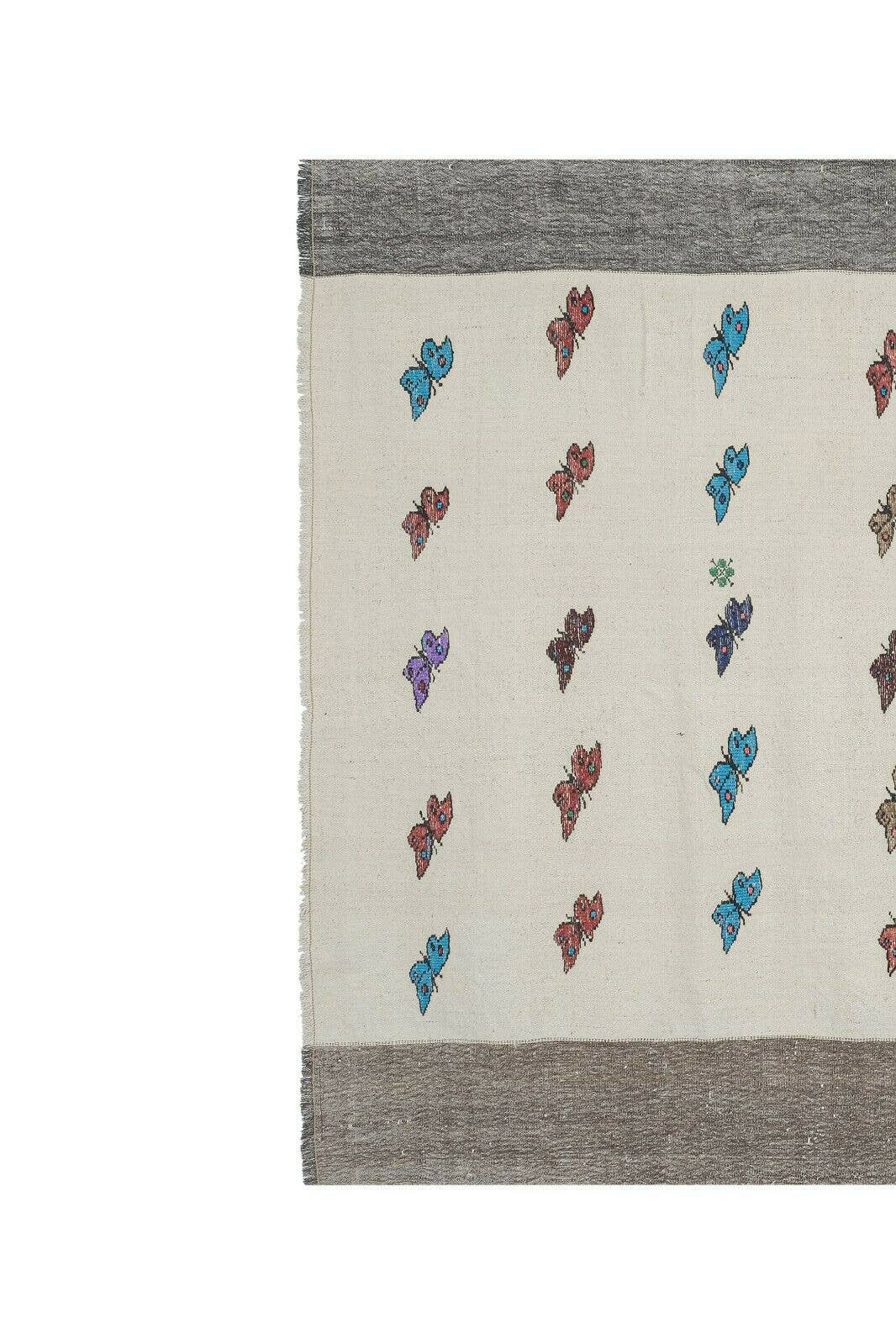 Vintage Turkish Kilim Rug 5'9'' x 8'6''